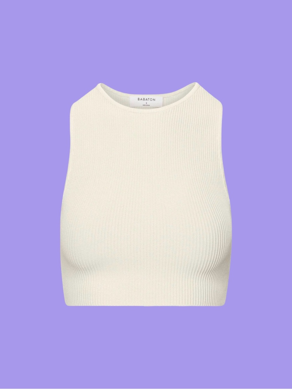 4/30$ Butter Yellow Babaton sculpt knit racerback tank | Aritzia